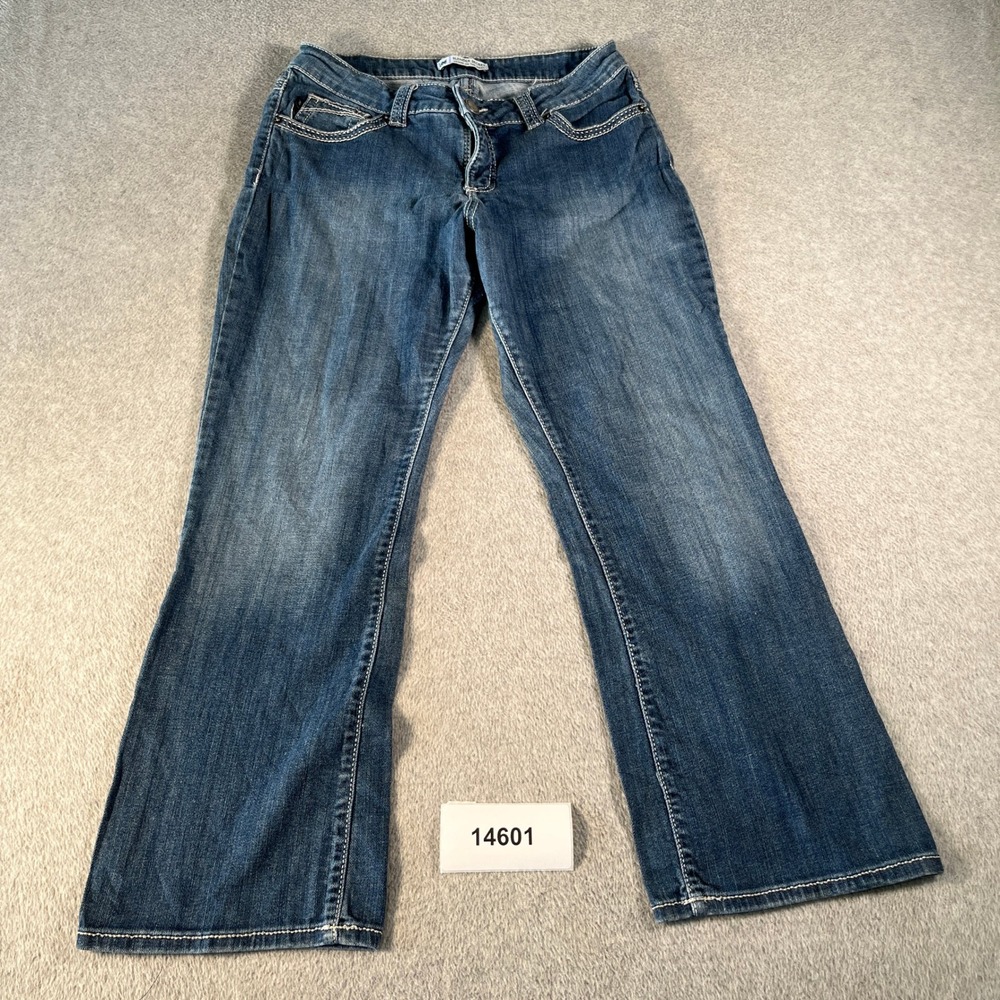 Lee Slender Secret Lower On Waist Bootcut Jeans Womens 12P Blue Denim Cotton
